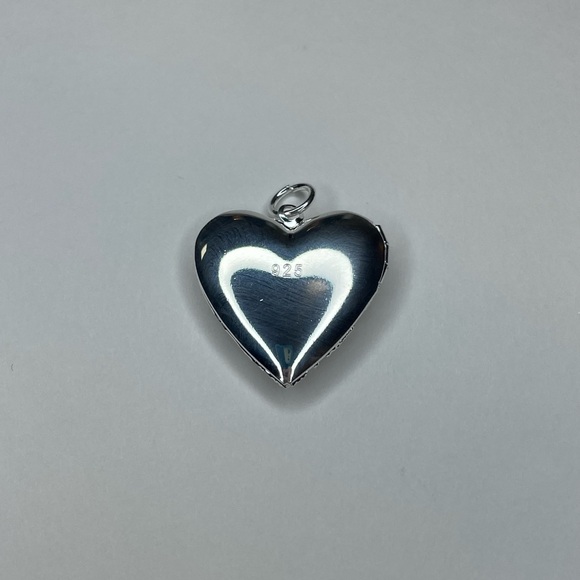 Victorian Heart Silver-Tone Gem Locket - Picture 3 of 4